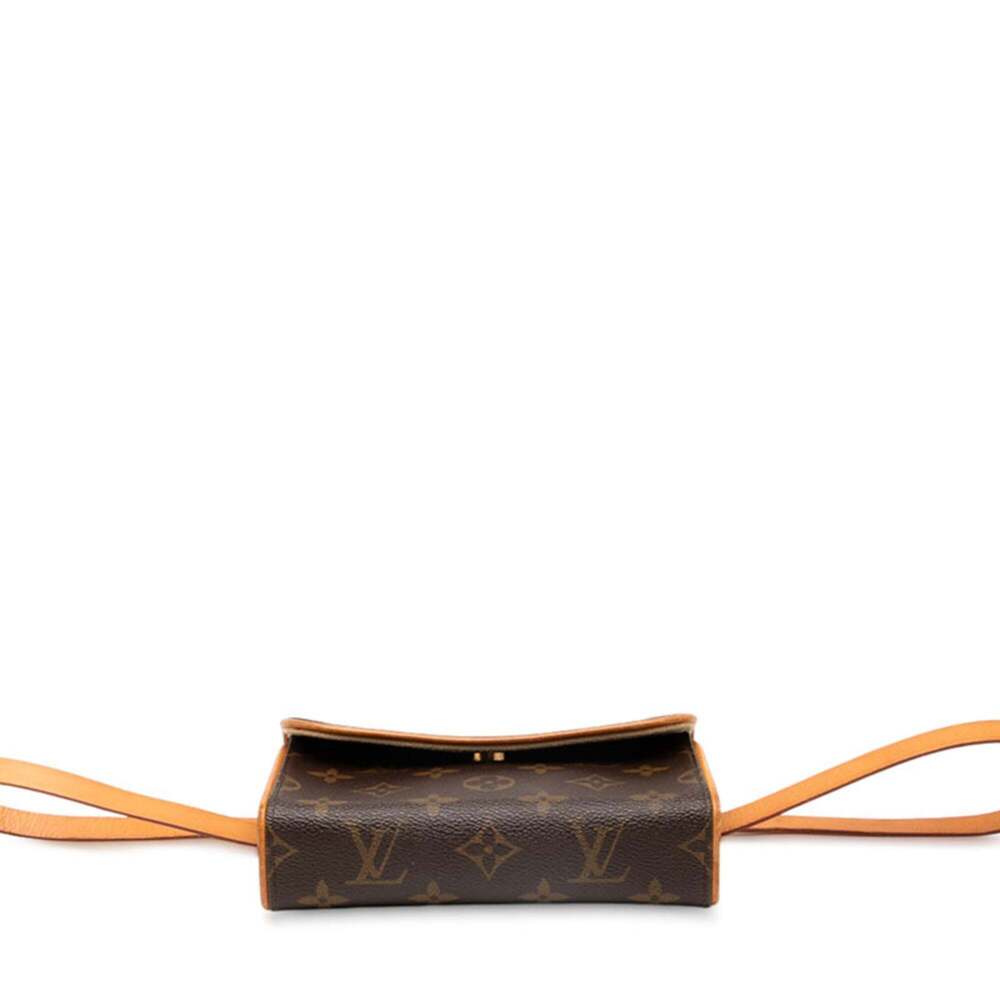 LOUIS VUITTON Brown Monogram Leather Pochette Hobo Bag - Picture 3 of 8